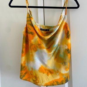 Nasty Gal Tie Dye Cowl Top
